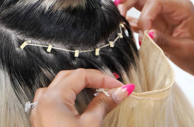 Ways To Work INTACTE Hand-Tied Wefts Extensions into Office Styles